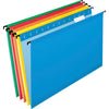 Pendaflex SureHook 1/5 Tab Cut Legal Recycled Hanging Folder - 8 1/2'' x 14'' - Blue, Red, Orange, Yellow, Bright Green - 10% Recycled - 20 / Box