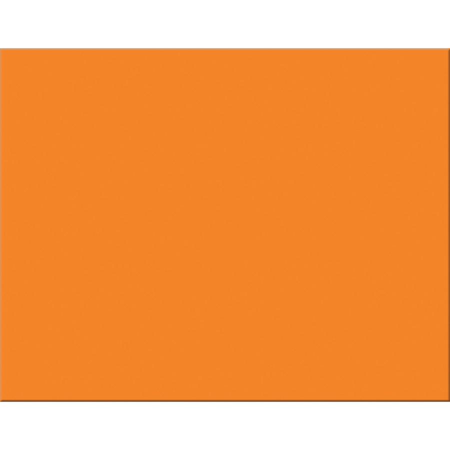 Pacon Railroad Board - Project, Art, Mat, Mounting, Block Printing, Painting, Marker, Stenciling, Poster - 28''Height x 22''Width x 1''Length - 25 / Carton - Orange