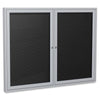 Ghent Aluminum Frame Enclosed Indoor Letterboard - 36'' Height x 48'' Width - Shatter Resistant, Lock, Weather Resistant, Durable - Aluminum Frame - 1 Each
