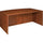 Lorell Essentials Series Bowfront Desk Shell - 70.9'' x 41.4'' x 29.5'' - Finish: Cherry, Laminate - Grommet, Modesty Panel