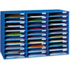 Classroom Keepers 30-Slot Mailbox - 30 Pocket(s) - Compartment Size 1.80'' x 12.50'' x 10'' - 21'' Height x 31.6'' Width x 12.8'' Depth - 70% Recycled - Blue - 1 Each