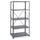 Safco Commercial Shelf Kit - 36'' x 24'' x 75'' - 5 x Shelf(ves) - 3500 lb Load Capacity - Dark Gray - Powder Coated - Steel - Assembly Required