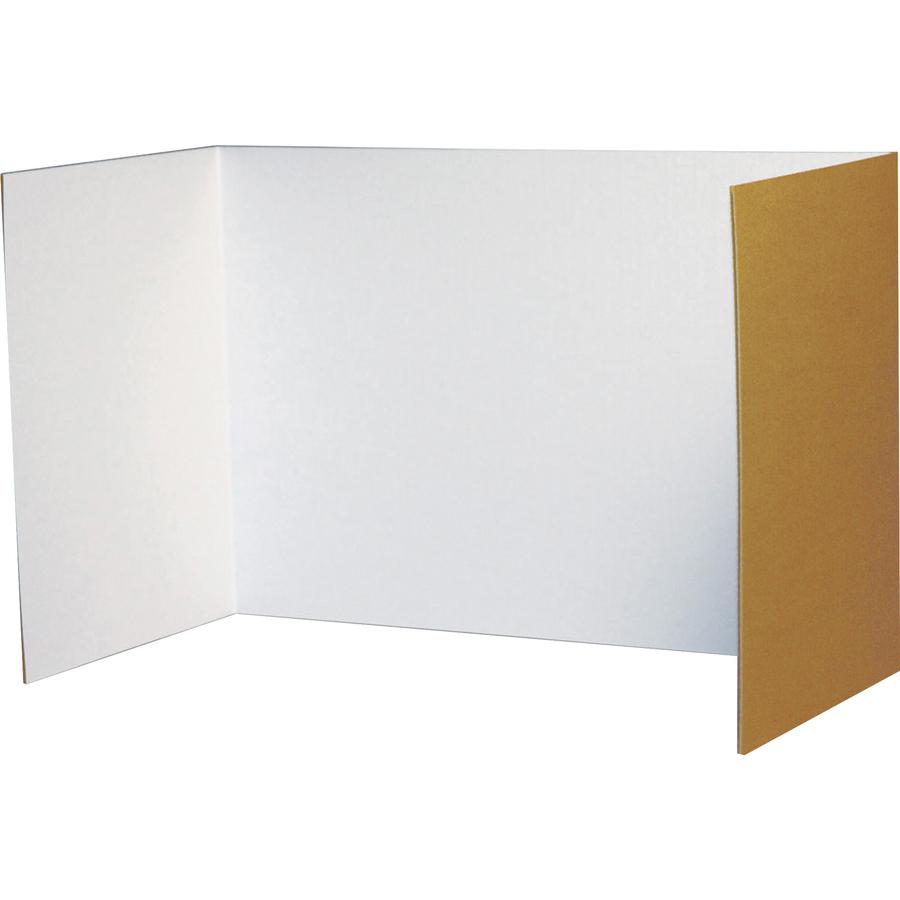 Pacon Privacy Boards - 48''W x 16''H - 4 Boards/Pack - White