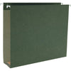 Business Source 1/5 Tab Cut Legal Recycled Hanging Folder - 8 1/2'' x 14'' - 2'' Expansion - Standard Green - 10% Recycled - 25 / Box