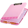Officemate Slim Clipboard Storage Box - 11'' - Pink - 1 Each