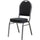 Lorell Round High-Back Upholstered Stack Chairs - Gray Fabric Seat - Gray Fabric Back - Steel Frame - Four-legged Base - 4 / Carton