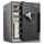 Fire-Safe Digital Alarm Water/Fire-resistant Safe - Fire Proof - Overall Size 23.8'' x 18.6'' x 19.3'' - Gunmetal Black