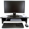 Victor High Rise Monitor Stand - Monitor Stand - Desk Riser - 7.5'' Height x 27'' Width x 11.5'' Depth - Wood - Black