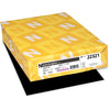 Astrobrights Color Paper - Black - Letter - 8 1/2'' x 11'' - 24 lb Basis Weight - Smooth - 500 / Ream - Green Seal - Heavyweight, Acid-free, Lignin-free - Eclipse Black