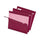 Pendaflex 1/5 Tab Cut Legal Hanging Folder - 8 1/2'' x 14'' - Internal Pocket - 11 pt. - Burgundy - Reinforced, Tear Resistant, Durable - 25 / Box
