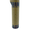 PAP-R Tubular Coin Wrappers - Total $2.00 in 40 Coins of 5¢ Denomination - Heavy Duty, Burst Resistant - Kraft - Blue - 1000 / Box