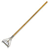 Genuine Joe Quick Change Mop Handle - Natural - Wood - 1 Each