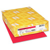 Exact Brights Smooth Colored Paper - Red - Letter - 8 1/2'' x 11'' - 50 lb Basis Weight - Smooth - 500 / Pack - Printable, Lignin-free, Acid-free, Elemental Chlorine-free - Bright Red - Neenah