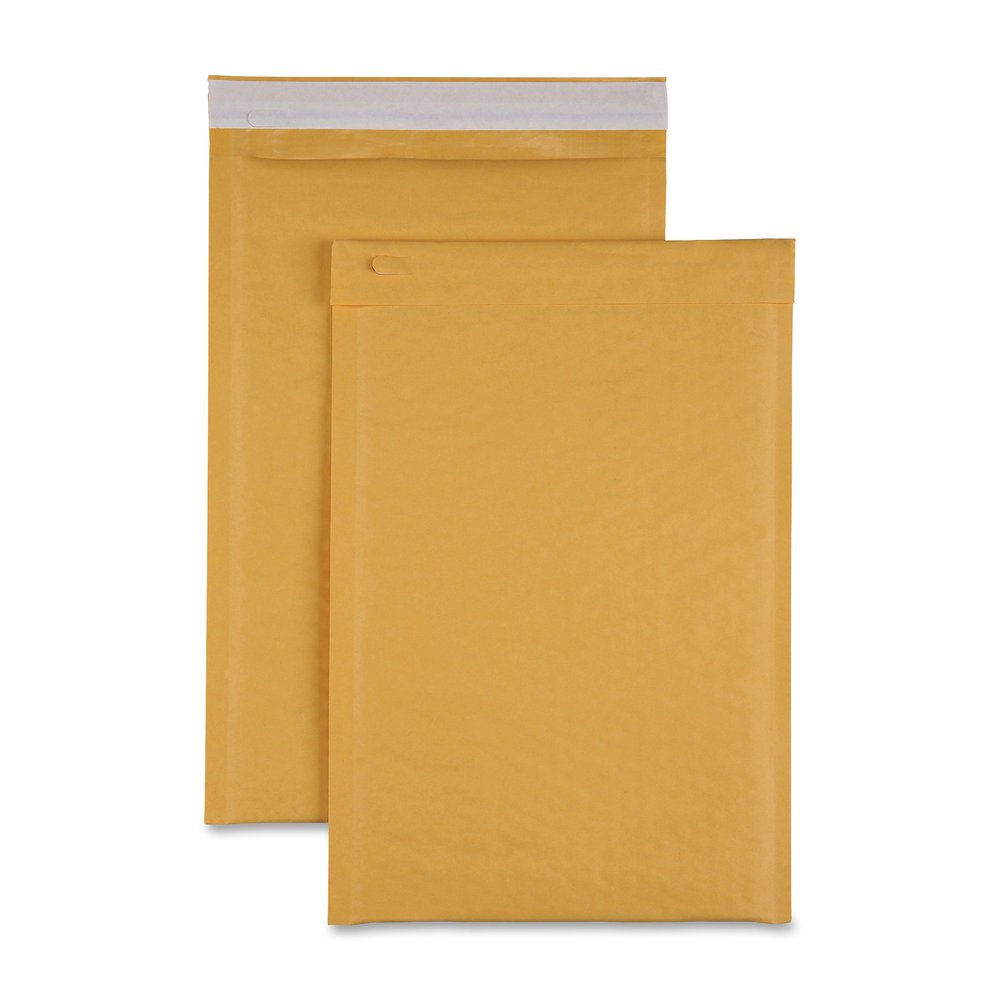 Sparco Size 3 Bubble Cushioned Mailers - Bubble - #3 - 8 1/2'' Width x 14 1/2'' Length - Self-sealing - Kraft - Kraft - 100 / Carton