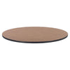 Lorell Classroom Activity Tabletop - High Pressure Laminate (HPL) Round, Medium Oak Top - 1.13'' Table Top Thickness x 48'' Table Top Diameter - Assembly Required - 1 Each