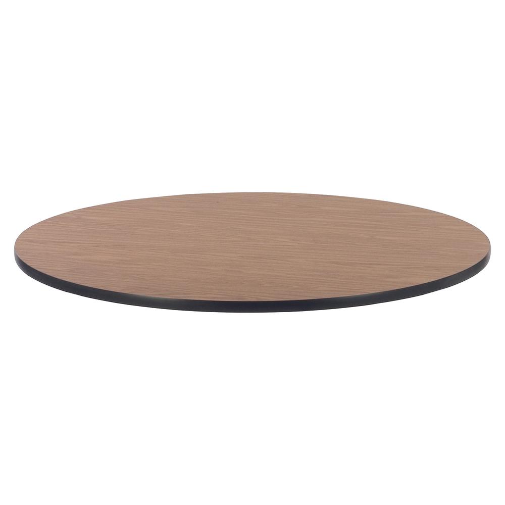 Lorell Classroom Activity Tabletop - High Pressure Laminate (HPL) Round, Medium Oak Top - 1.13'' Table Top Thickness x 48'' Table Top Diameter - Assembly Required - 1 Each