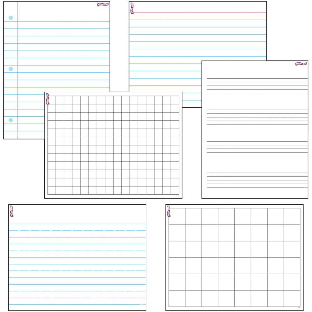 Trend Papers/Grids Wipe-Off Combo Pack - TREND