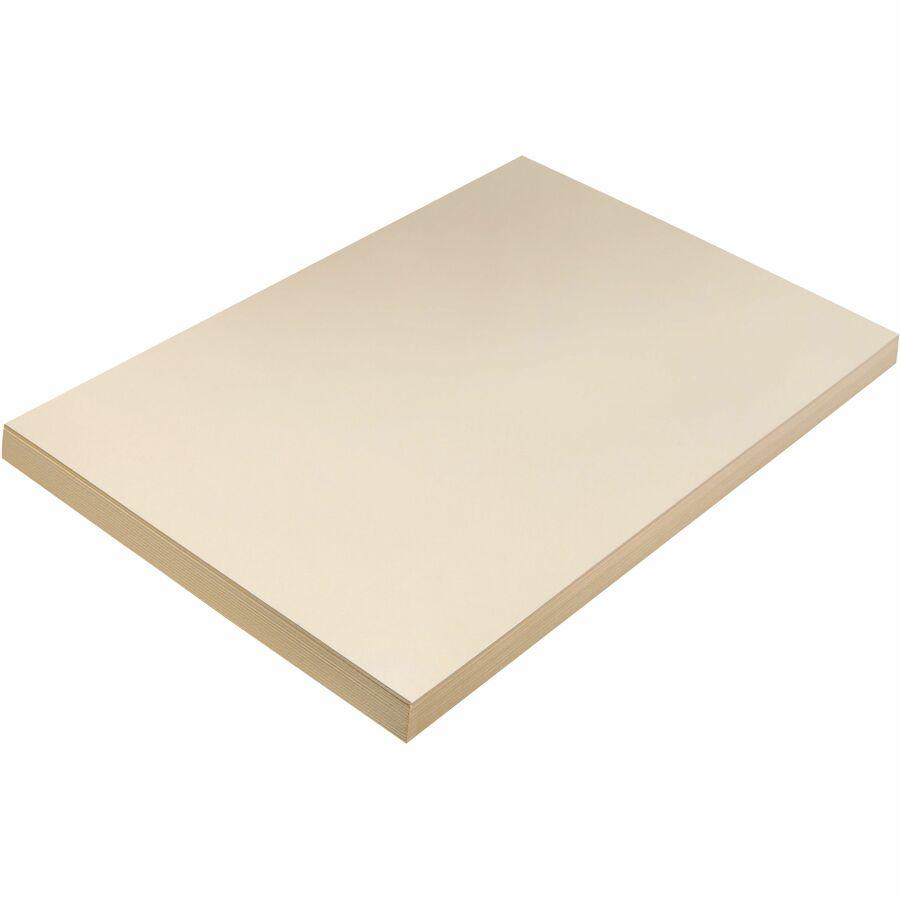 Pacon Medium Weight Manila Tagboard - Art Project, Craft Project - 12''Width x 18''Length - 100 / Pack - Manila