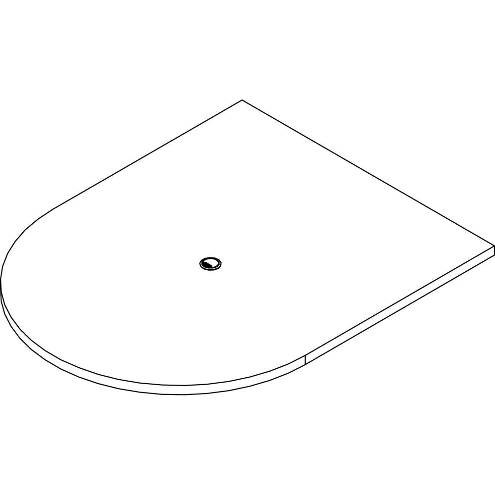 Lorell Prominence 2.0 Half-Racetrack Conference Tabletop - Mahogany Racetrack, Laminated Top - 60'' Table Top Width x 48'' Table Top Depth x 1.50'' Table Top Thickness - Assembly Required - Particleboard