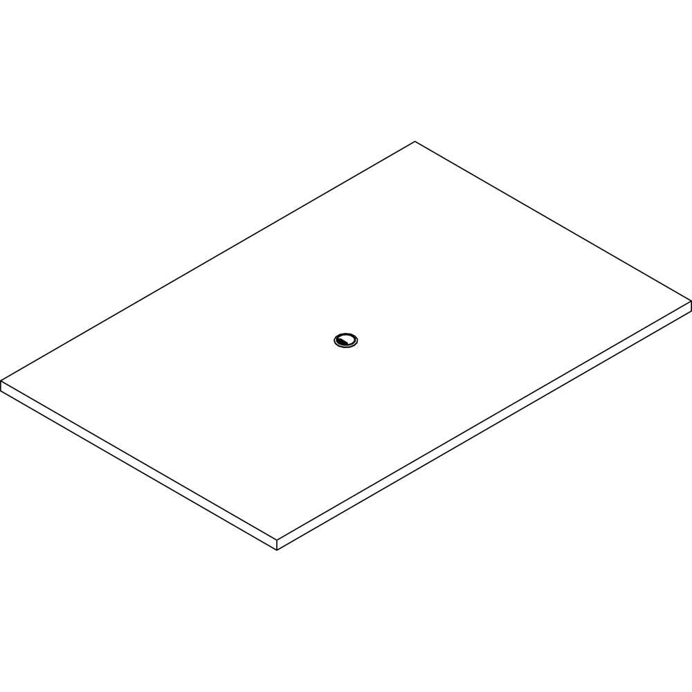 Lorell Prominence 2.0 Rectangular Conference Tabletop - Mahogany Rectangle, Laminated Top - 72'' Table Top Width x 48'' Table Top Depth x 1.50'' Table Top Thickness - Assembly Required - Particleboard To