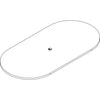 Lorell Prominence 2.0 Racetrack Conference Tabletop - Espresso Racetrack, Laminated Top - 96'' Table Top Width x 48'' Table Top Depth x 1.50'' Table Top Thickness - Assembly Required - Particleboard Top