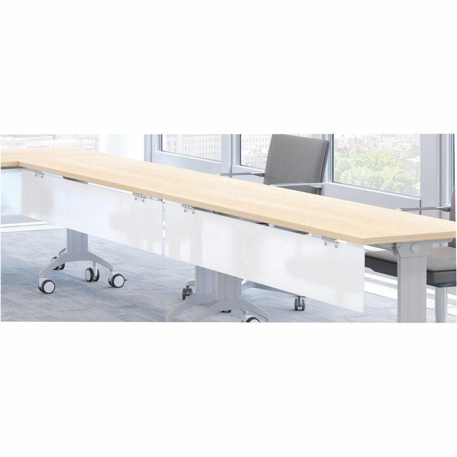 Special-T 47'' Tabletop Acrylite Modesty Panel - 47'' Length x 10'' Height - Acrylic - Frosted White