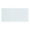 Lorell Premium Glass Dry-Erase Board - 96'' (8 ft) Width x 48'' (4 ft) Height - White Glass Surface - Rectangle - Smudge Resistant, Wipeable - 1 Each