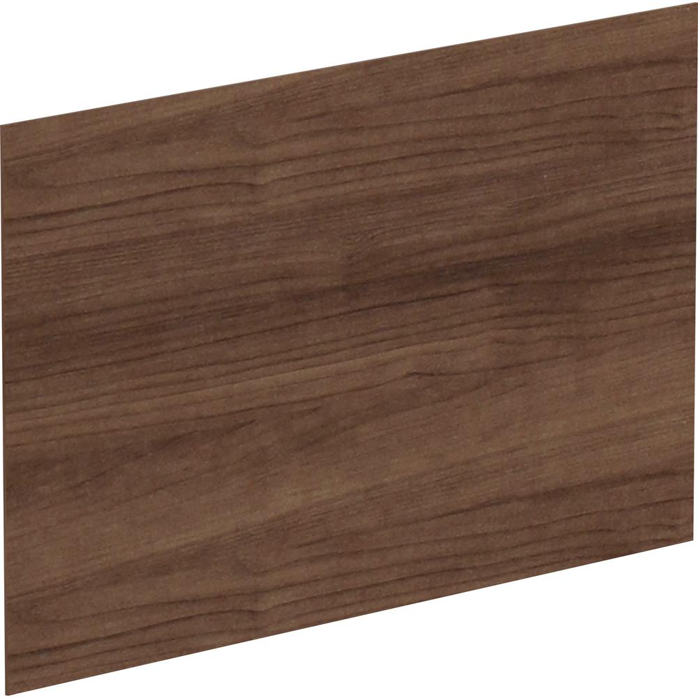 Lorell Adaptable Panel Divider - 24'' Width x 2'' Height x 37'' Depth - Aluminum - Walnut - 1 Each