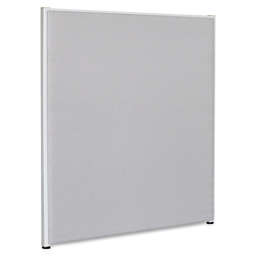 Lorell Panel System Partition Fabric Panel - 36'' Width x 48'' Height - Fabric, Steel - Gray - 1 Each
