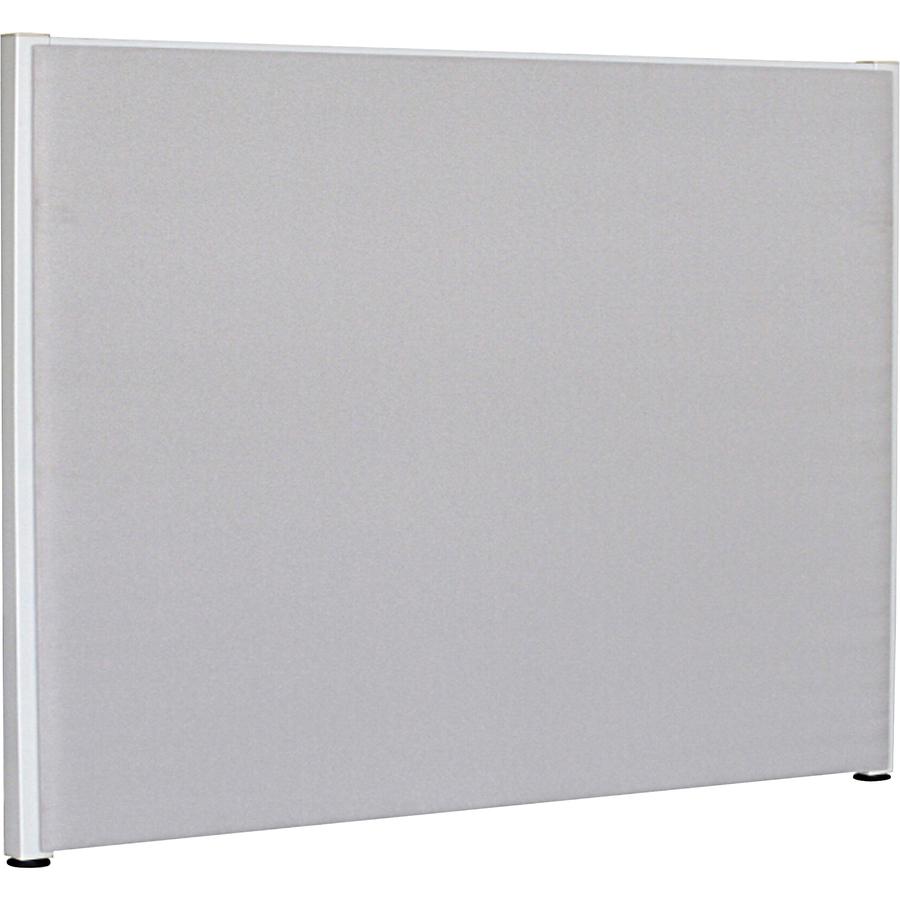 Lorell Panel System Partition Fabric Panel - 72'' Width x 48'' Height - Fabric, Steel - Gray - 1 Each
