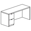 Lorell Prominence 2.0 Left-Pedestal Credenza - 72'' x 24''29'' , 1'' Top, 0.1'' Edge - 2 x File Drawer(s) - Single Pedestal on Left Side - Band Edge - Material: Particleboard - Finish: Thermofused Melamine