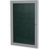 1 Door Enclosed Vinyl Bulletin Board with Satin Frame, 36''H x 30''W, Ebony - Ghent