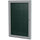 1 Door Enclosed Vinyl Bulletin Board with Satin Frame, 36''H x 30''W, Ebony - Ghent