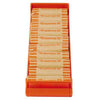 ControlTek Coin Trays for Quarters - Stackable - 10 Coin Compartment(s) - Orange - Plastic - 4 / Pack - CONTROLTEK