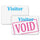 C-Line Time's Up! Self-Expiring Visitor Security Badge - One Day Badge, Peel & Stick, 3 x 2, 100/BX, 97005