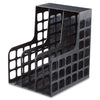 Oxford Decorack Shelf File - 2 Divider(s) - Black - Plastic - 1 Each - Pendaflex