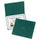 Oxford Letter Certificate Holder - 8 1/2'' x 11'' - Linen - Hunter Green - 5 / Pack