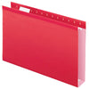 Pendaflex 1/5 Tab Cut Legal Recycled Hanging Folder - 8 1/2'' x 14'' - 2'' Expansion - Pressboard, Poly - Red - 10% Recycled - 25 / Box