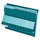 Pendaflex 1/3 Tab Cut Letter Recycled Top Tab File Folder - 8 1/2'' x 11'' - Teal - 10% Recycled - 100 / Box