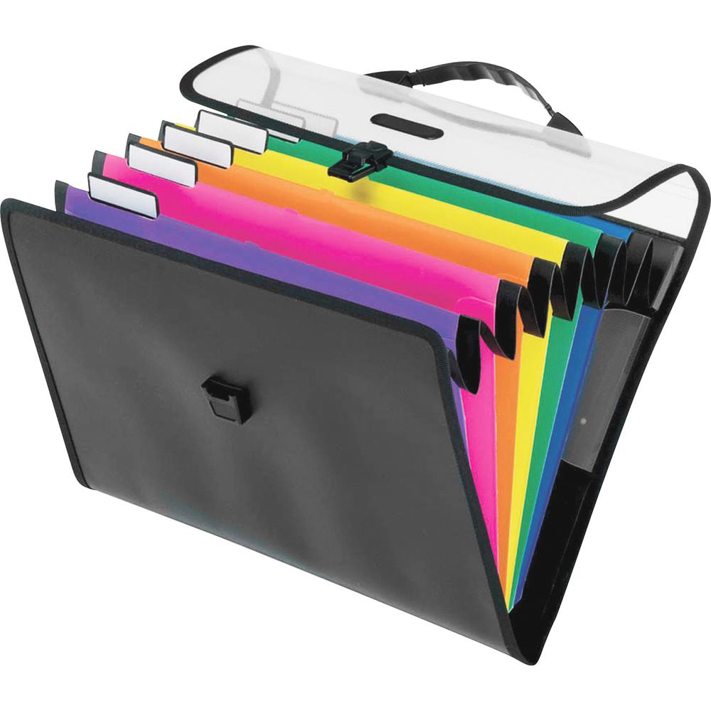 Pendaflex Letter Expanding File - 8 1/2'' x 11'' - 6 Pocket(s) - Polypropylene - Assorted - 1 Each