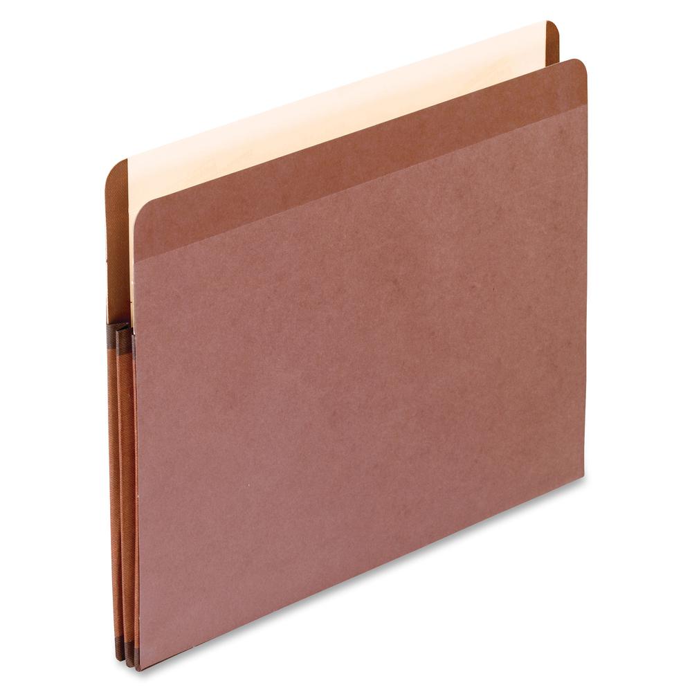 Pendaflex Letter Recycled Expanding File - 8 1/2'' x 11'' - 1 3/4'' Expansion - Red Fiber, Polyester - Red Fiber - Moisture Resistant, Rip Resistant, Laminated, Spill Proof, Reinforced Gusset, Durable -