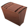 Pendaflex Letter Recycled Expanding File - 8 1/2'' x 11'' - 21 Pocket(s) - Red Fiber - Red Fiber - 100% Recycled - 1 Each