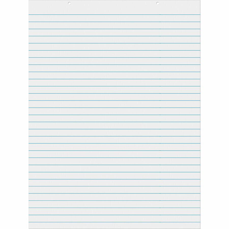 Pacon Chart Table - 70 Sheets - Glue - Ruled - 1'' Ruled - Unruled Margin - 24'' x 32'' - White Paper - Bond Paper - 1 Each