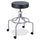 Safco High Base Screw Lift Lab Stool - 250 lb Load Capacity - 25'' x 25'' x 33'' - Black
