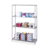 Industrial Wire Shelving - 48'' x 18'' x 72'' - 4 x Shelf(ves) - Gray - Safco