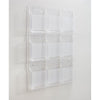 Safco 9-Pocket Magazine/Literature Display Rack - 9 Pocket(s) - 36.88'' Height x 30'' Width x 2'' Depth - Break Resistant - Clear - Plastic - 1 Each