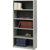 Safco Value Mate Bookcase - 31.8'' x 13.5'' x 67'' - 5 x Shelf(ves) - Gray - Steel, Fiberboard, Plastic - Assembly Required