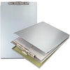 Saunders Top-Opening Storage Clipboard - 1.50'' Clip Capacity - Top Opening - 8 1/2'' x 12'' - Aluminum - Silver - 1 Each
