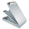 Saunders Cruiser Mate Form Holder with Storage - 1'' Clip Capacity - Storage for Stationary - 8 1/2'' x 12'' - Aluminum - Silver - 1 Each