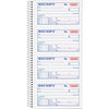 TOPS Carbonless 2-part Money Receipt Book - 200 Sheet(s) - Wire Bound - 2 PartCarbonless Copy - 5.50'' x 11'' Sheet Size - Canary, White - Blue, Red Print Color - 1 Each